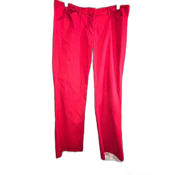 The Limited Drew Fit Red Pants Size 8 Cotton Blend - Picture 2 of 8